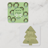 Carte De Correspondance Joyeux Noël (Devant / Derrière)