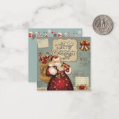 Carte De Correspondance Joyeux Noël (Devant/Arrière en situation)