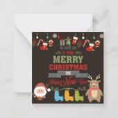 Carte De Correspondance Joyeux Noël (Dos)