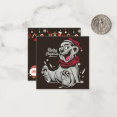 Carte De Correspondance Joyeux Noël (Devant/Arrière en situation)