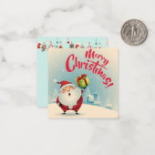 Carte De Correspondance Joyeux Noël (Devant/Arrière en situation)