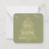 Carte De Correspondance Joyeux Noël: (Dos)