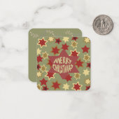 Carte De Correspondance Joyeux Noël: (Devant/Arrière en situation)