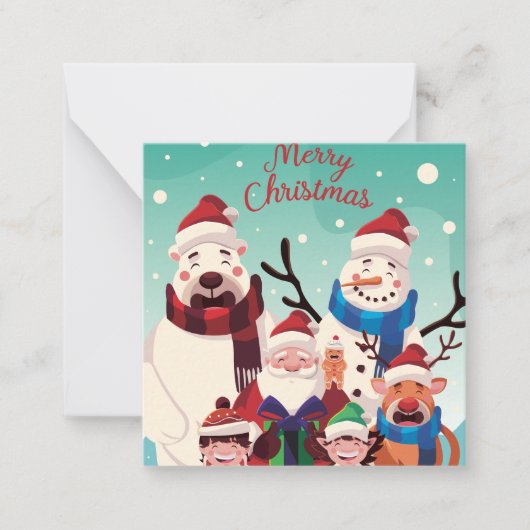 Carte De Correspondance Joyeux Noël (Devant)