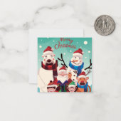 Carte De Correspondance Joyeux Noël (Devant/Arrière en situation)