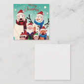 Carte De Correspondance Joyeux Noël (Devant / Derrière)