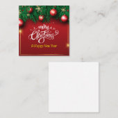 Carte De Correspondance Joyeux Noël (Devant / Derrière)