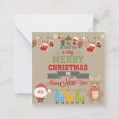 Carte De Correspondance Joyeux Noël (Dos)