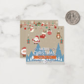 Carte De Correspondance Joyeux Noël (Devant/Arrière en situation)