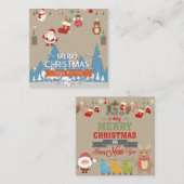 Carte De Correspondance Joyeux Noël (Devant / Derrière)