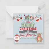 Carte De Correspondance Joyeux Noël (Dos)