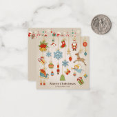 Carte De Correspondance Joyeux Noël (Devant/Arrière en situation)