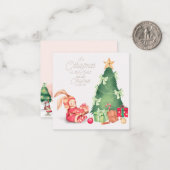 Carte De Correspondance Joyeux Noël (Devant/Arrière en situation)