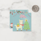 Carte De Correspondance Joyeux Noël (Devant/Arrière en situation)