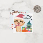 Carte De Correspondance Joyeux Noël (Devant/Arrière en situation)