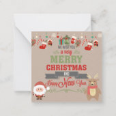 Carte De Correspondance Joyeux Noël (Dos)