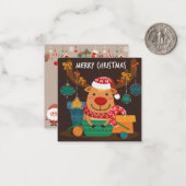 Carte De Correspondance Joyeux Noël (Devant/Arrière en situation)