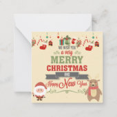 Carte De Correspondance Joyeux Noël (Dos)