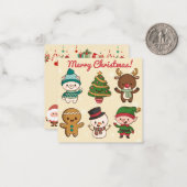 Carte De Correspondance Joyeux Noël (Devant/Arrière en situation)