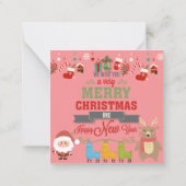 Carte De Correspondance Joyeux Noël (Dos)