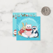 Carte De Correspondance Joyeux Noël (Devant/Arrière en situation)