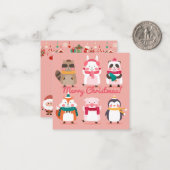 Carte De Correspondance Joyeux Noël (Devant/Arrière en situation)