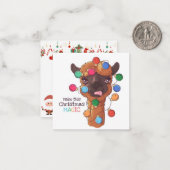 Carte De Correspondance Joyeux Noël (Devant/Arrière en situation)