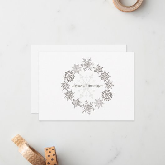 Carte De Correspondance Joyeux Noël  (Devant/Arrière en situation)