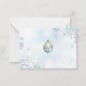 Carte De Correspondance Joyeux Noël aquarelle élégant merci bébé (Dos)