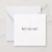 Carte De Correspondance Joyeux Noël Arbre mignonne Dinosaure Santa Hat (Dos)