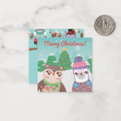 Carte De Correspondance Joyeux Noël/Bonne Année (Devant/Arrière en situation)