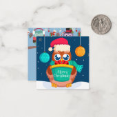 Carte De Correspondance Joyeux Noël/Bonne année (Devant/Arrière en situation)