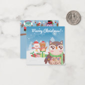 Carte De Correspondance Joyeux Noël/Bonne année (Devant/Arrière en situation)