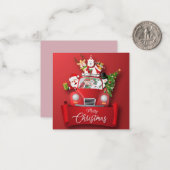 Carte De Correspondance Joyeux Noël/Bonne année (Devant/Arrière en situation)