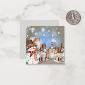 Carte De Correspondance Joyeux Noël/Bonne fête (Devant/Arrière en situation)