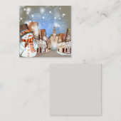 Carte De Correspondance Joyeux Noël/Bonne fête (Devant / Derrière)