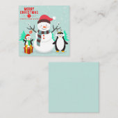 Carte De Correspondance Joyeux Noël/Bonne fête (Devant / Derrière)