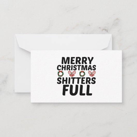 CARTE DE CORRESPONDANCE JOYEUX NOËL DÉBILES PROFONDS (Devant)