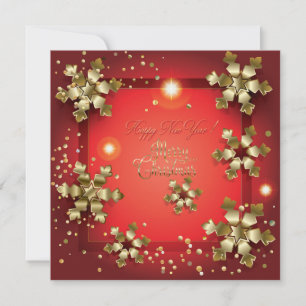 Carte De Correspondance Joyeux Noël et Bonne Année ! XMAS 2026