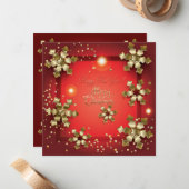 Carte De Correspondance Joyeux Noël et Bonne Année ! XMAS 2026 (Devant/Arrière en situation)