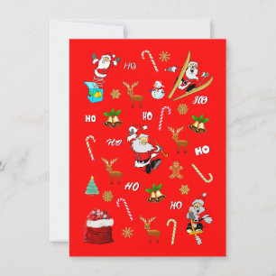 Carte De Correspondance Joyeux Noël Gentil Vilain 25 décembre Noël