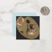 Carte De Correspondance Joyeux Noël/Joyeux Noël Chat (Devant/Arrière en situation)