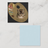 Carte De Correspondance Joyeux Noël/Joyeux Noël Chat (Devant / Derrière)