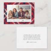 Carte De Correspondance Joyeux Noël Joyeux Noël personnalisé Photo de fami (Devant / Derrière)