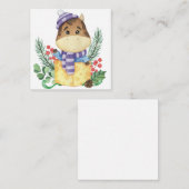 Carte De Correspondance Joyeux Noël mignon (Devant / Derrière)