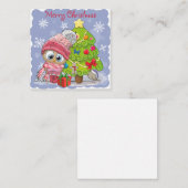 Carte De Correspondance Joyeux Noël mignon (Devant / Derrière)