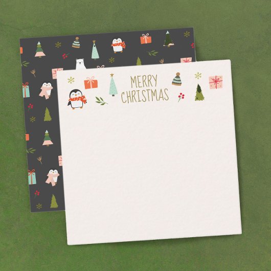 Carte De Correspondance Joyeux Noël mignon 