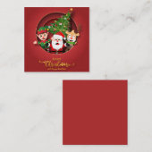 Carte De Correspondance Joyeux Noël mignon (Devant / Derrière)