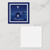 Carte De Correspondance Joyeux Noël Nativité (Devant / Derrière)