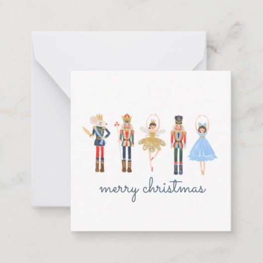 Carte De Correspondance Joyeux Noël Nutcacker photo (Devant)